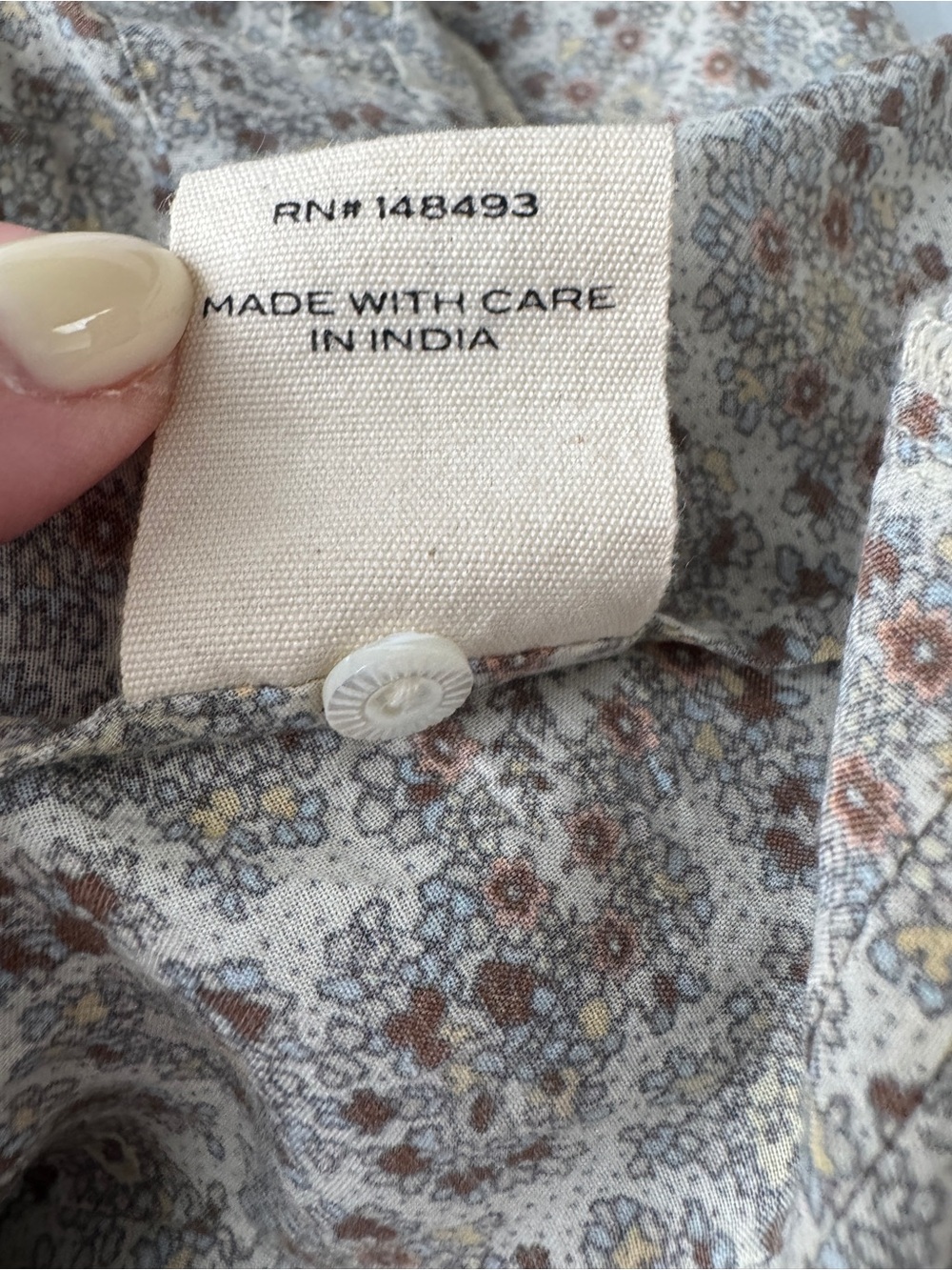 ✨like new✨ Dôen Rosamund Dress in Cream Tilbury Paisley Size XS Puff Sleeve - Picture 10 of 10